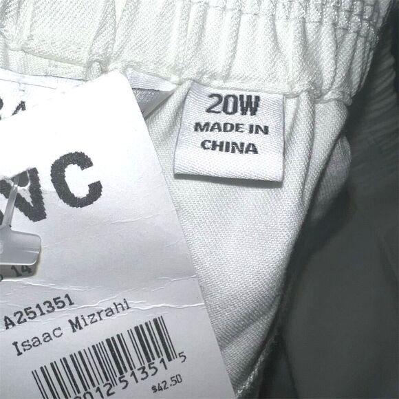 Isaac Mizrahi Women's Plus Size 20 Ivory Dress Pants Straight Leg - Picture 5 of 6